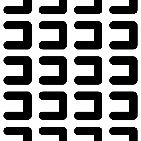 Seamless black and white geometric pattern. Vector illustration. Textile rapport.のイラスト素材