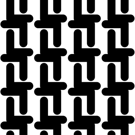 Black and white seamless geometric pattern Vector illustration in Textile rapport.のイラスト素材