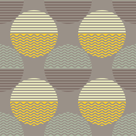 Polka dot seamless pattern. Wave texture. Vector illustration. Textile rapport.のイラスト素材
