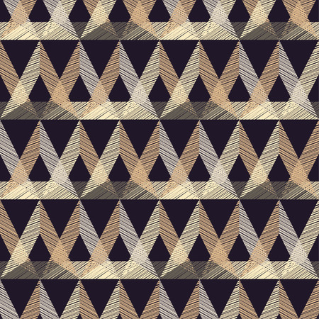 Seamless background with abstract geometric pattern. Scribble texture. Textile rapport.のイラスト素材