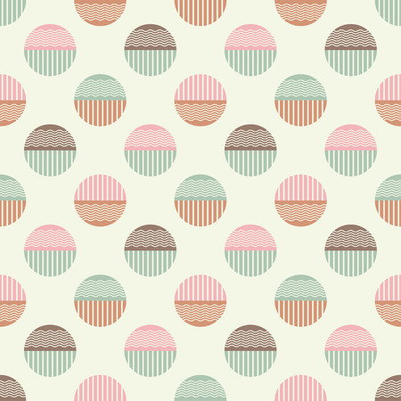 Polka dot seamless pattern. Wave texture. Textile rapport. Vector illustration.のイラスト素材
