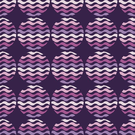 Polka dot seamless pattern. Wave texture. Textile rapport.のイラスト素材