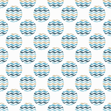 Polka dot seamless pattern. Wave texture. Textile rapport.のイラスト素材