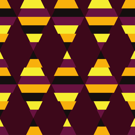 Seamless background with abstract geometric pattern. Glitch graphic. 80s style. Memphis style. Textile rapport.のイラスト素材