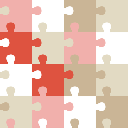 Puzzle textileのイラスト素材