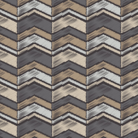 Ethnic boho seamless pattern. Abstract geometric pattern. Retro motif. Textile rapport.のイラスト素材