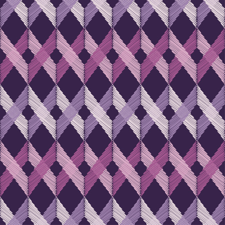 Ethnic boho seamless pattern. Abstract geometric pattern. Embroidery on fabric. Retro motif. Textile rapport.のイラスト素材