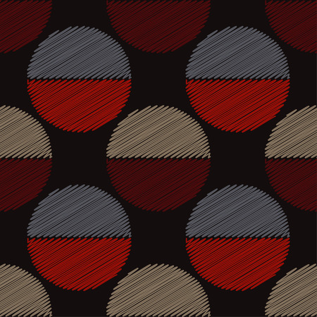 Polka dot seamless pattern. Scribble texture. Textile rapport.のイラスト素材