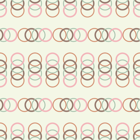 Seamless background with abstract geometric pattern. Texture of the rings. Textile rapport.のイラスト素材