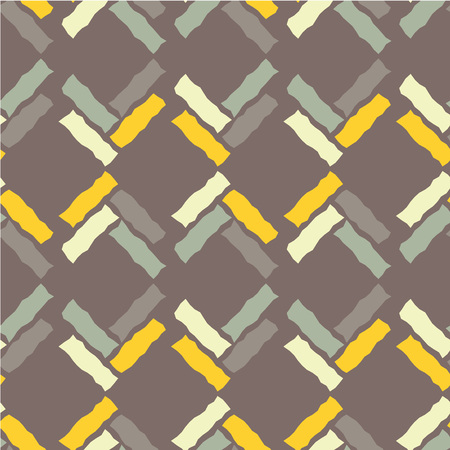 Seamless background with abstract geometric pattern. Scribble texture. Textile rapport.のイラスト素材