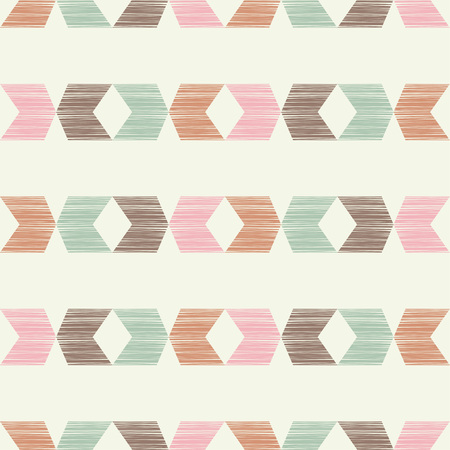 Ethnic boho seamless pattern. Scribble texture. Retro motif. Textile rapport.のイラスト素材