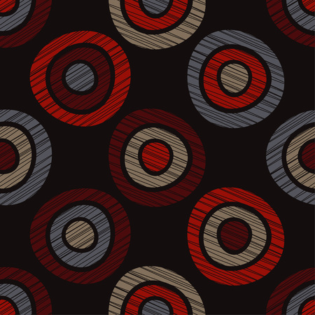 Polka dot seamless pattern. Scribble texture. Textile rapport.のイラスト素材