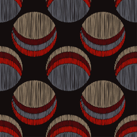 Polka dot seamless pattern. Scribble texture. Textile rapport.のイラスト素材