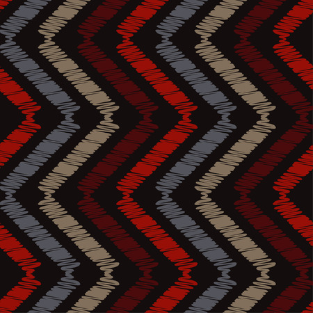 Ethnic boho seamless pattern. Scribble texture. Retro motif. Textile rapport.のイラスト素材