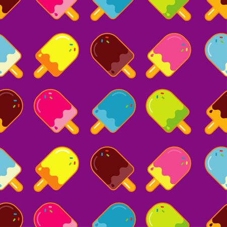 Cute cartoon Popsicle.のイラスト素材