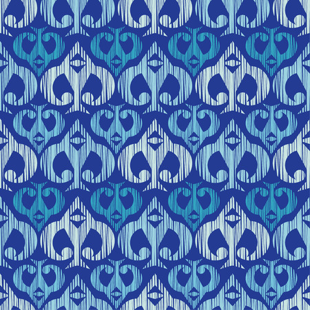 Ethnic boho seamless pattern. Scribble texture. Retro motif. Textile rapport.のイラスト素材