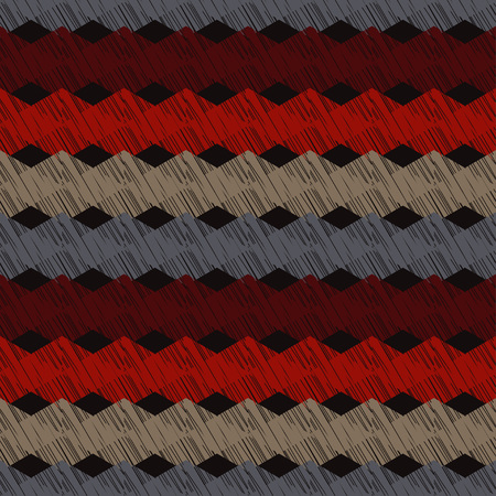 Ethnic boho seamless pattern. Scribble texture. Retro motif. Textile rapport.のイラスト素材