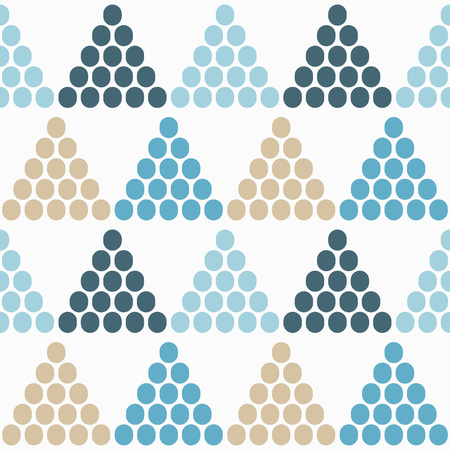 Polka dot seamless pattern. Triangles of peas. Textile rapport.