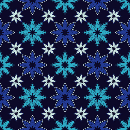 Seamless floral background. Vector illustration. Textile rapport.のイラスト素材