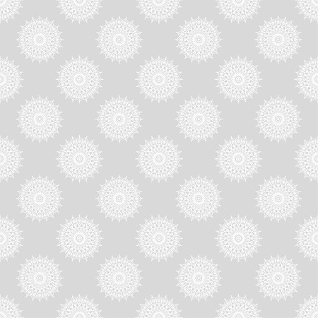 Lace texture. White Texture. White on gray. Seamless vector background with abstract geometric pattern.のイラスト素材