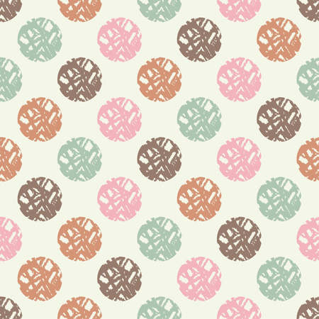 Polka dot seamless pattern. Scribble texture. Textile rapport.のイラスト素材