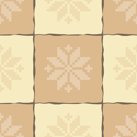 Seamless pattern. Festive brown wrapping paper.のイラスト素材