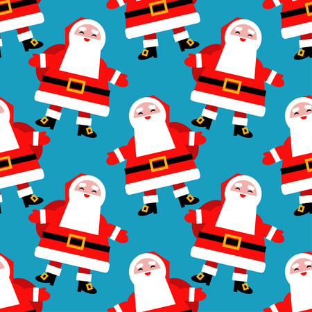 Funny cartoon Christmas seamless pattern. Textile rapport.のイラスト素材