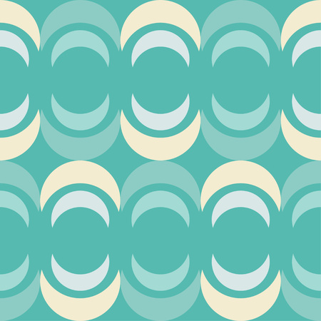 Seamless geometric pattern. Background of the crescents. Textile rapport.のイラスト素材