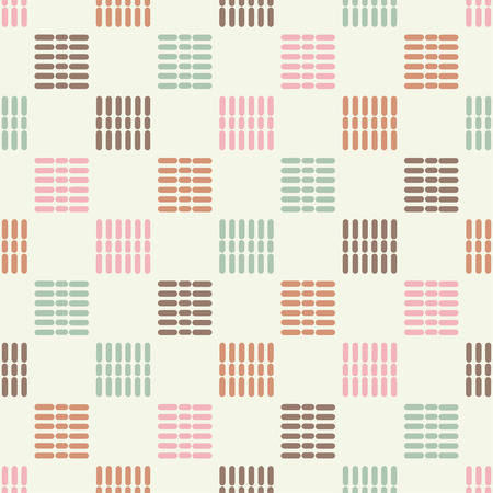 Seamless geometric pattern. Pattern of quadrilaterals. Textile rapport.のイラスト素材