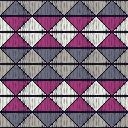 Ethnic boho seamless pattern. Scribble texture. Folk motif. Textile rapport.のイラスト素材