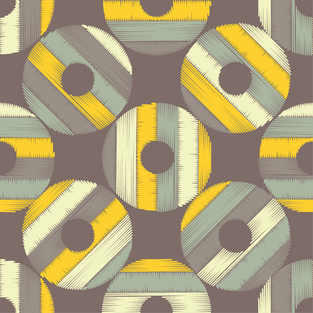 Polka dot seamless pattern. The pattern of donuts. Scribble texture. Theextile rapport.のイラスト素材