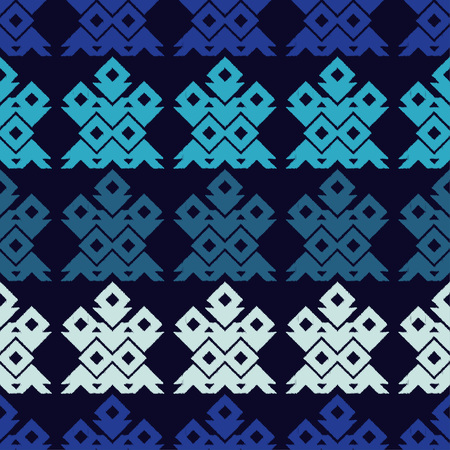 Ethnic boho seamless pattern. Embroidery on fabric. Scribble texture. Folk motif. Textile rapport.