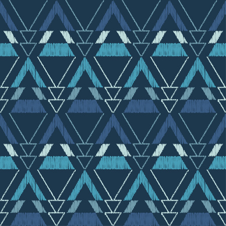 Ethnic boho seamless pattern. Tribal pattern. Folk motif. Textile rapport.のイラスト素材
