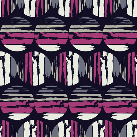 Polka dot seamless pattern. The strokes of paint. The colorful balls. Scribble texture.のイラスト素材