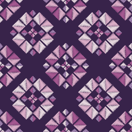 Ethnic boho seamless pattern. Scribble texture. Folk motif. Textile rapport.のイラスト素材