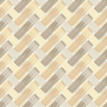 Seamless geometric pattern. Brown floor with wooden texture. Scribble texture. Textile rapport.のイラスト素材