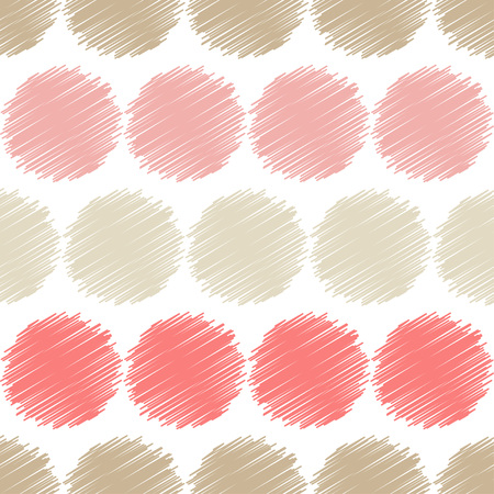 Polka dot seamless pattern.  colorful balls Vector illustration.のイラスト素材