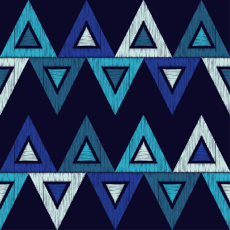Seamless geometric pattern triangular  textureのイラスト素材