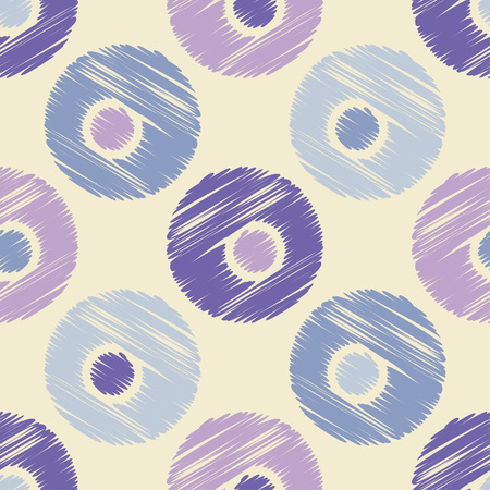 Polka dot seamless pattern. The colorful balls. Scribble texture. Theextile rapport.のイラスト素材