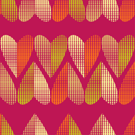 Seamless background with decorative hearts. Valentine's day Drops texture. Textile rapport.のイラスト素材