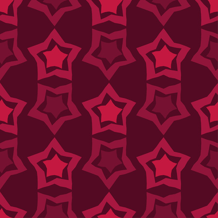Seamless background with decorative stars.   Scratches texture Textile rapport Vector illustration.のイラスト素材