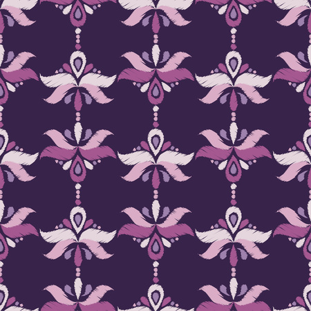 Ethnic boho seamless pattern. Traditional ornament. Geometric background. Folk motif. Textile rapport.のイラスト素材