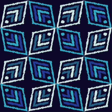 Geometric ethnic boho seamless pattern.のイラスト素材