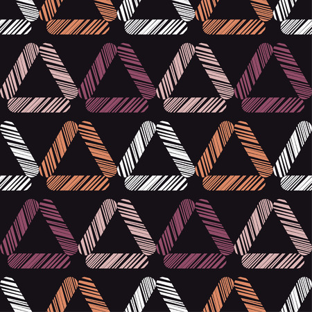 Seamless abstract geometric pattern. The texture of the triangles. Scribble texture. Textile rapport.のイラスト素材