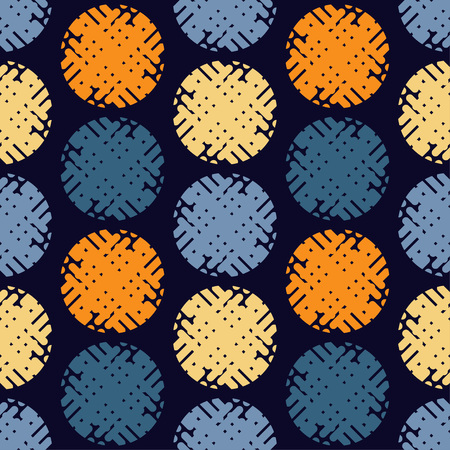 Polka dot seamless pattern. The texture of the strips and dots. Geometric background. Scribble texture. Theextile rapport.のイラスト素材