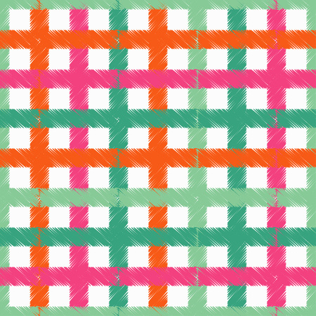 Seamless abstract geometric pattern. The texture of the strips. Brushwork. Hand hatching. Scribble texture. Textile rapport.のイラスト素材