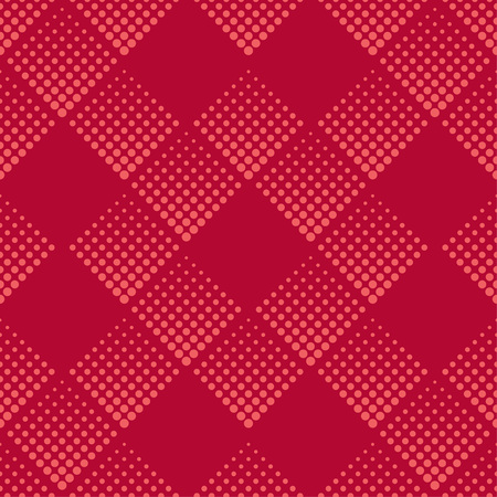Seamless abstract geometric pattern. The texture of rhombus. The texture of the dots. Textile rapport.のイラスト素材