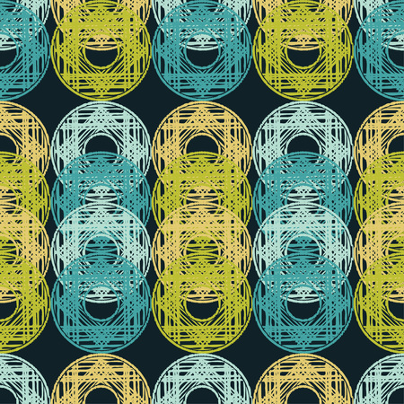 Polka dot seamless pattern. Halftone. Geometric background. Scribble texture. Theextile rapport.のイラスト素材