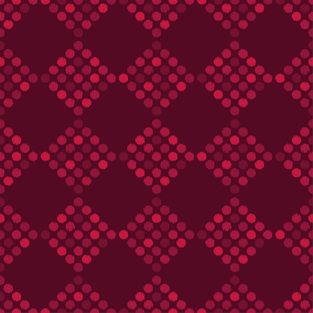 Polka dot seamless pattern. Hand hatching. Brushwork. Halftone. Geometric background. Scribble texture. Theextile rapport.のイラスト素材