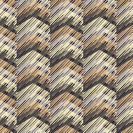 Ethnic boho seamless pattern. Hand hatching. Traditional ornament. Geometric background. Folk motif. Textile rapport.のイラスト素材